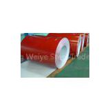 Red Color Coated Steel Coils / PPGI Coil / Steel Coil Bright Finished SGCC