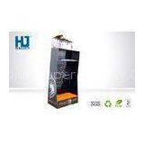 Glossy Electronic LED Paper Cardboard Hook Display Shelf With Pallets For AD