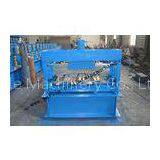 Galvanized Steel Floor Deck Roll Forming Machine With Coiler Car , Floor Tile Making Machine