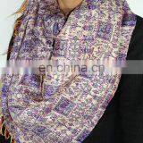 Girl"s Reversible Kantha Scarves Designer Silk Kantha Scarves