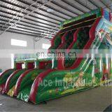 Jungle Themed Inflatable Slide,hot Outdoor Inflatable Slip and Slide Manufacturer for Adult Giant