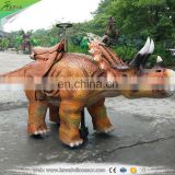 KAWAH Children's favorite funny animatronic dinosaur amusement rider for sale