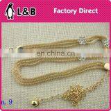 2016 Custom Made Fashion Lady Decoration Metal Chain Belt