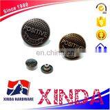 20mm Zinc Alloy Button, Metal Buttons for Customized Design