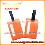 2014 new product orange hard plastic luggage tag with LOGO