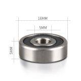 625ZZ Miniature Deep Groove Ball Bearing 5x16x5mm ABEC-3 for Home Office thumbnail-2