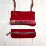 Round Felt Stationery Pouch Bag Case for Students thumbnail-1