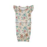 Baby Summer Watermelon Flutter Sleeve Gown Toddler Sleeper Cute Girls Sleeping Bags thumbnail-4