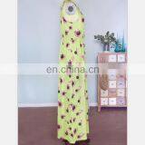 2019 Mommy and me Clothing Knit Cotton Little Girls Green Floral Printed Baby Summer Dresses thumbnail-6