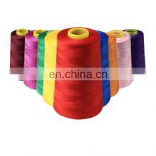 Dope dyed sewing thread for textile