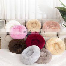 Calming Novelty Soft Round Comfortable Donut European Designer Xxl Big Memory Foam Orthopedic Multifunction Luxury Pet Dog Bed thumbnail-5
