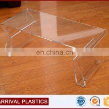 Acrylic Square Table Magazine Display Coffee Table With Magazine Rack thumbnail-5