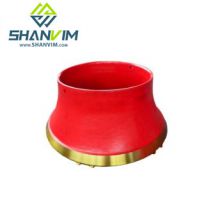 High Manganese Mantle Concave Cone Crusher Parts Wear Liner