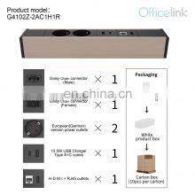 EU Desk Socket With Data Outlets and USB A&C Charger thumbnail-3
