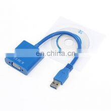 USB 3.0 To VGA Adapter Converter With Chips drive Converter USB HUB adapter For Laptop &Computer