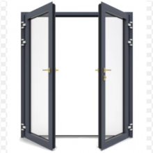 Quality Aluminum Profile External Anti-theft Aluminum Security Door Double Swing Door thumbnail-2