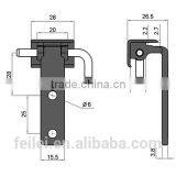 2015 New Design Zinc Plated Door Hinge for Cubicle Use thumbnail-6