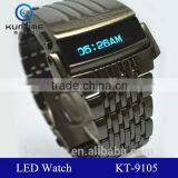 Machine Cat Head Stainless Steel Back Iron Samurai Watch Machine Watch Lcd Display thumbnail-1