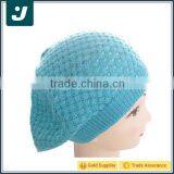 Fashion Winter Hot Sale Blue Knitted Beret With Good Quality thumbnail-1