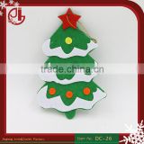 Green Color Felt Applique Non-woven Fabric Santa Claus On The Tree Xmas Decoration