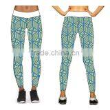(OEM/ODM Factory)sublimation Leggings Sport Training Lycra Pants Gym Wear Yoga Fit thumbnail-1