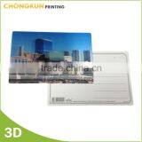 Colorful Plastic Printing Lenticular 3d Postcard