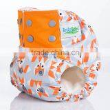 ananbaby reusable pocket fox print custom cloth diapers