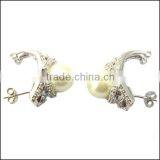 Big Pearl Silver Jewelry Earring thumbnail-1