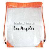 2016 Factory Directly Hot Sale Clear Vinyl Drawstring Bag thumbnail-1