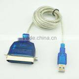Manufacturer Quality USB to Parallel Cable Usb to 25pin Printer Cable With Blue Coloe thumbnail-3