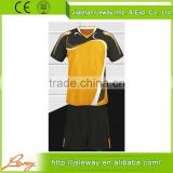New design custom black yellow retro soccer jersey set uniform                        
                                                                                Supplier's Choice