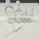 Clear Glass Essential Oil Bottle With Pump Sprayer
