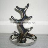 Chrome Jewelry Tree Stand Holder, Jewelry Hanging Tree, Jewelry Holder Tree thumbnail-1