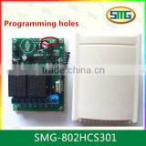 SMG-802HCS301 12V 2ch remote controller with programming pads
