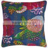 Tropical Kantha Floral Print Cushion Pillow Cover Set Of 5 Pcs thumbnail-3