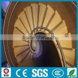 Modern Residential Indoor Steel Wood Curved Staircs thumbnail-2