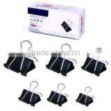 19mm metal black binder clips for office clips