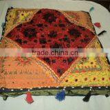 Cotton Patchwork Cushion Covers Puffs