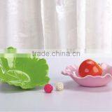 Solid Color Leaf Shaped Melamine Fruit Bowl