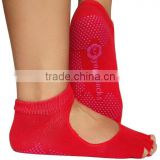 Cotton Toeless Anti Slip Yoga Socks