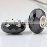 European Jewelry Black Lampwork Murano Glass Beadeds