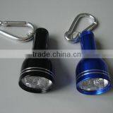 Blub Shape 6led Flashlight With Carabiner