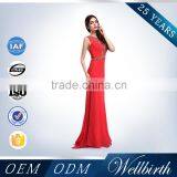 Factory Wholesale Red Long Boutique Dresses for Women thumbnail-2