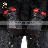 Ladies Warm Fashion Top Goat Leather Dressing/dress Gloves thumbnail-1
