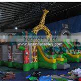 Jungle Big Slide Green Joyful Children Outdoor Playground