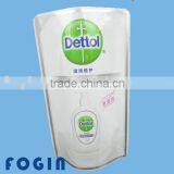 plastic standing pouch with zipper for food packaging