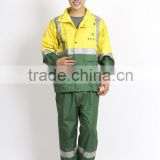 OEM factory high visible reflective tape wateproof breathable raincoat roading safety rainsuit with pant