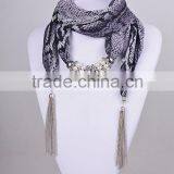 2016 New Design Ladies Silk Scarves Sexy Snakeskin Pattern Necklace