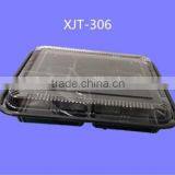 export thickness black plastic 5 compartment lunch container/takeaway bento box/takeout lunch box to America market