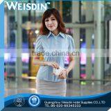 Business Shirts Guangzhou Wholesale Polyester/cotton Ladies Chambray Shirt thumbnail-6